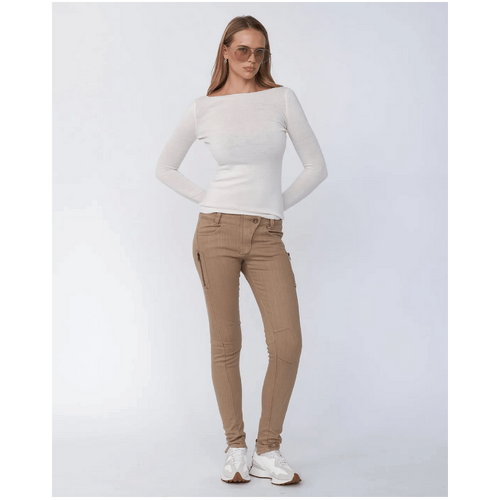 Amelius Vivian Panelled Skinny Jean - Camel
