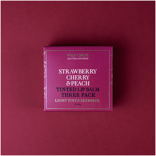 Wild Emery Tinted Lip Balm Three Pack