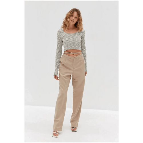 Style Addict Dion Belted Trousers - Tan