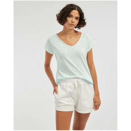 Amelius Sadie V Neck Tee - Sky Blue