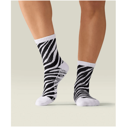MoveActive Crew Grip Socks - Savanna Stripes