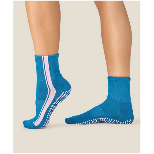 MoveActive Crew Grip Socks - Racer Ultra Blue