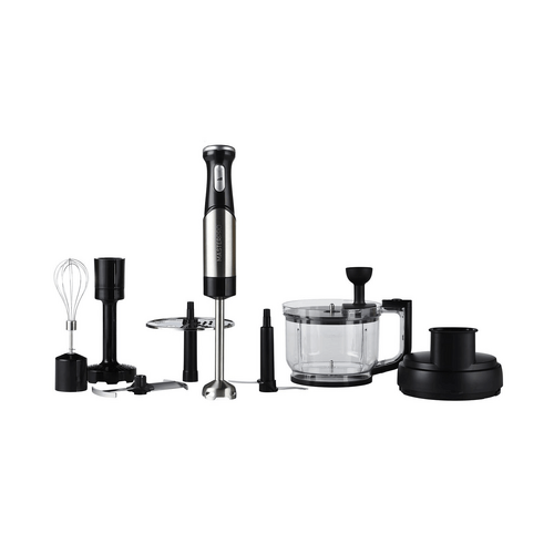 MasterPro Deluxe+ Immersion Blender Set Silver &amp; Black