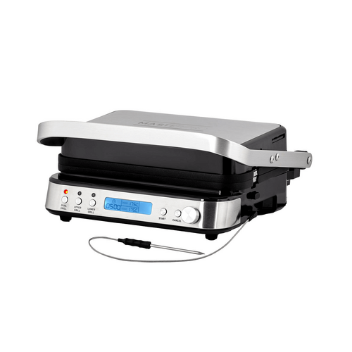 MasterPro Deluxe Multi Contact Grill with Temperature Probe Stainless Steel