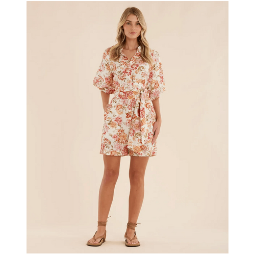 Amelius Florine Puff Sleeve Playsuit