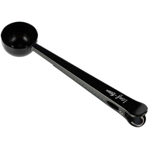 Leaf &amp; Bean Stainless Steel Coffee Scoop &amp; Clip Black