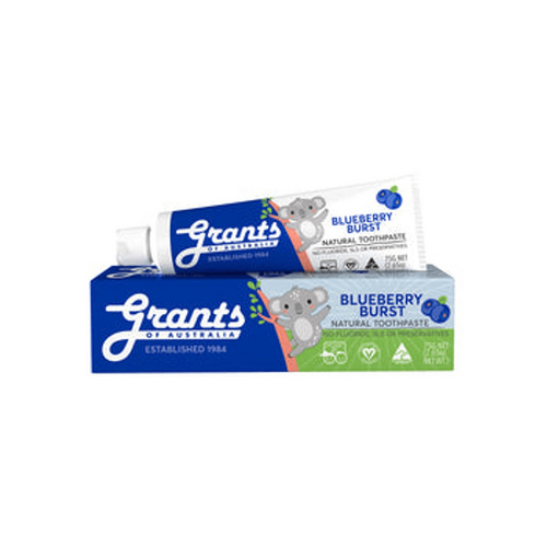 Blueberry Burst Kids Natural Toothpaste - Fluoride Free - 75g