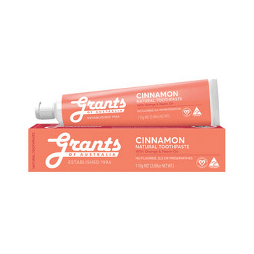Cinnamon Natural Toothpaste (New Formula!) - Fluoride Free - 110g