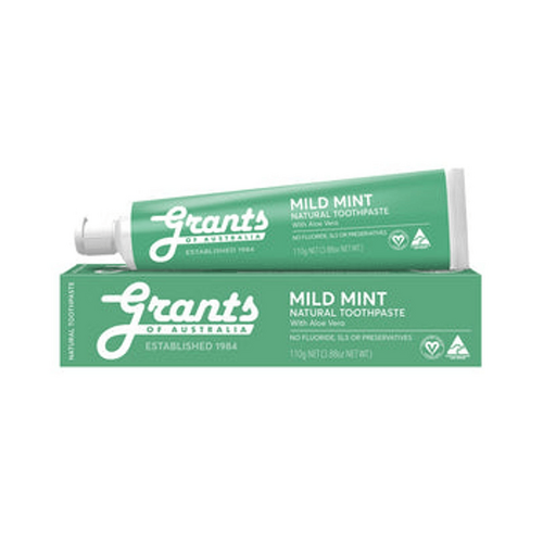 Mild Mint Natural Toothpaste - Fluoride Free - 110g