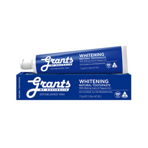Whitening with Peppermint Natural Toothpaste- Fluoride Free - 110g