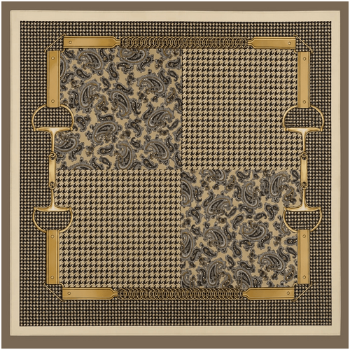 Fabuleux Vous CARTER Golden Squares Scarf