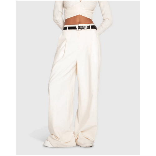 belle &amp; bloom Ready For Your Love Wool Wide Leg Pant - Cream
