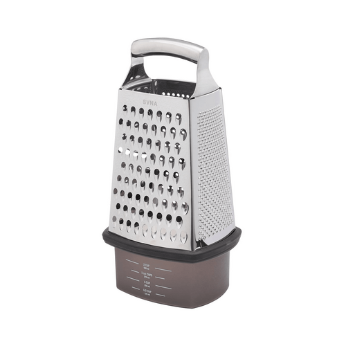 SVNA Premium Stainless Steel Box Grater with Storage Box