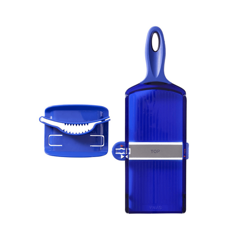 SVNA Dual Thickness Speed Slicer Blue &amp; Stainless Steel