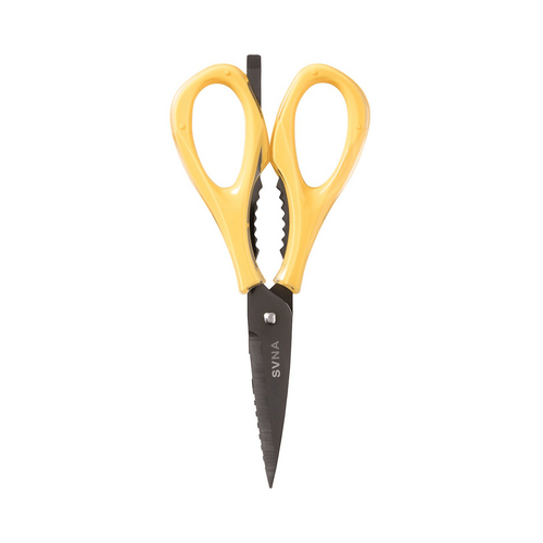 SVNA Stainless Steel Titanium Kitchen Scissors Yellow