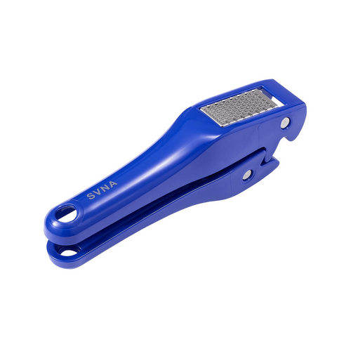 SVNA Large Easy Clean Garlic Press Blue