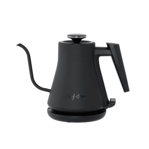 Leaf &amp; Bean Gooseneck Kettle Black
