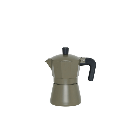 Leaf &amp; Bean Piazza Stovetop Espresso Maker 3 Cups Oat