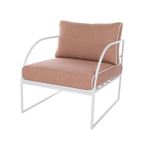 Amalfi Reeve Outdoor Arm Chair Pink &amp; White