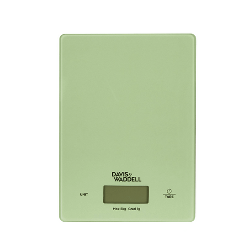Davis &amp; Waddell 5kg Digital Kitchen Scale Solid Green