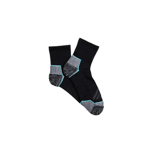 Men&#39;s Overlander Merino Wool Athleisure Cropped Crew Socks- Grey Melange