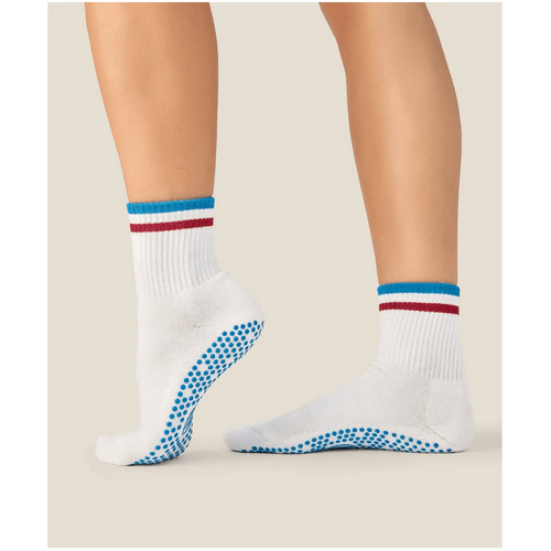 MoveActive Crew Grip Socks - Track Ivory