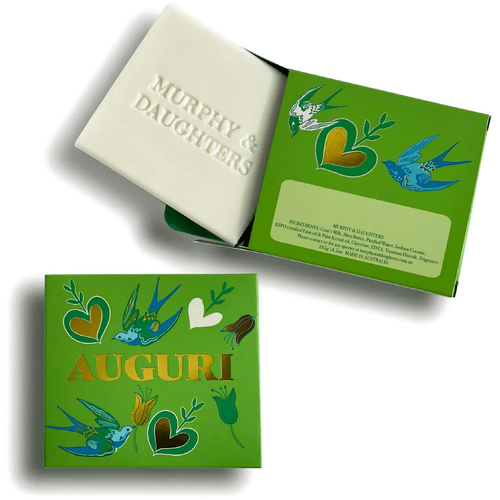 Murphy And Daughters Message on a Soap - AUGURI