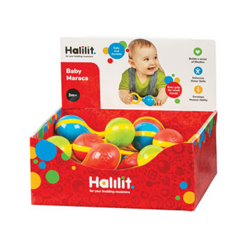 Halilit - Baby Maraca Animal Face CDU24