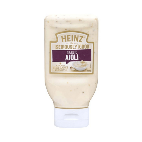 Heinz Seriously Good Aioli Garlic Mayonnaise 295 ml