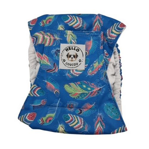 Hello Coucou FEATHERS GALORE - Male DOG CAT Nappies Diapers Pants BELLY BAND