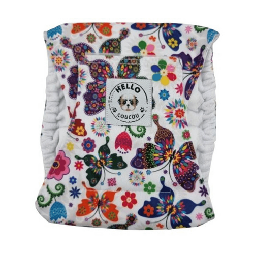 Hello Coucou BUTTERFLY AWAY - Male DOG CAT Nappies Diapers Pants BELLY BAND