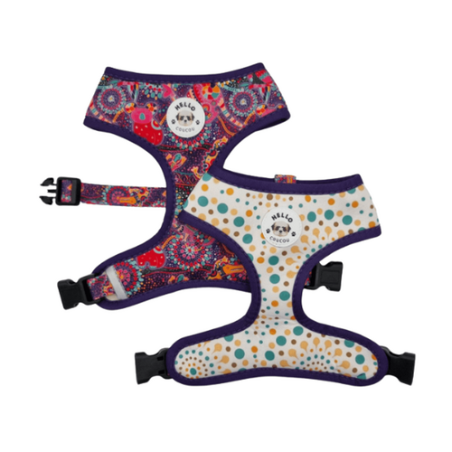 Hello Coucou AUSSIE DREAMING - Dog Cat DOUBLE SIDED Reversible HARNESS