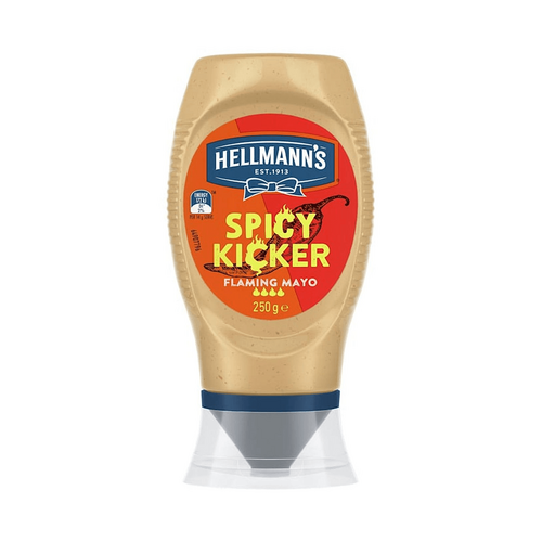Hellmann's Mayonnaise Spicy Kicker Mayo Squeeze 250 Gram