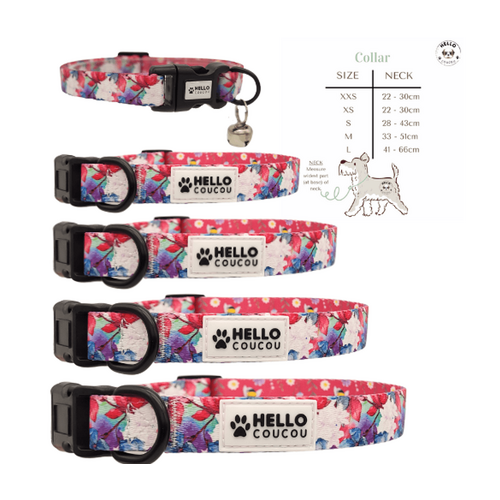 Hello Coucou Magenta Bee - COLLAR DOG CAT