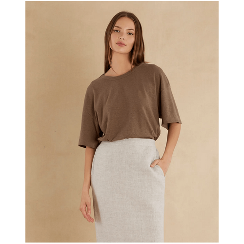 Amelius Bondi Crew Neck Tee - Khaki
