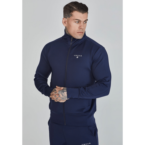 Navy Essentials Poly Track Top
