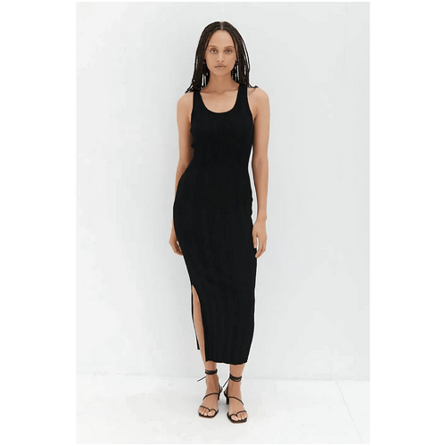 Style Addict Knit Midi Dress - Black