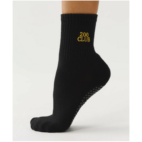 MoveActive Crew Grip Socks - 200 Club Black &amp; Gold