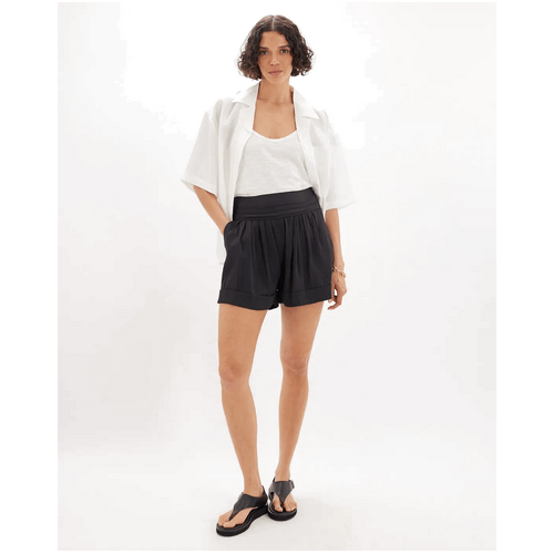 Amelius Desiree Pleated Short - Black