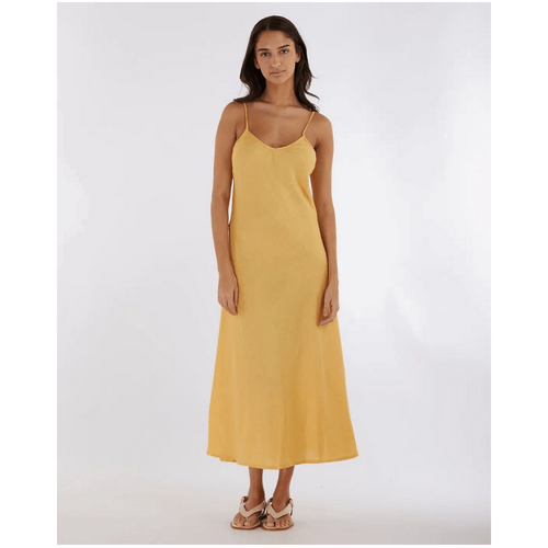 Amelius Evangeline Linen Dress - Limoncello