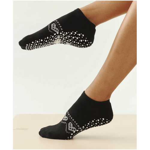 MoveActive Low Rise Grip Socks - Alpine Heart Midnight