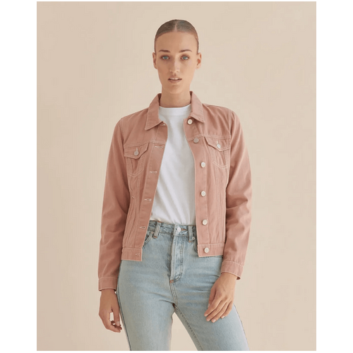 Amelius Alliance Drill Denim Jacket - Rosewood