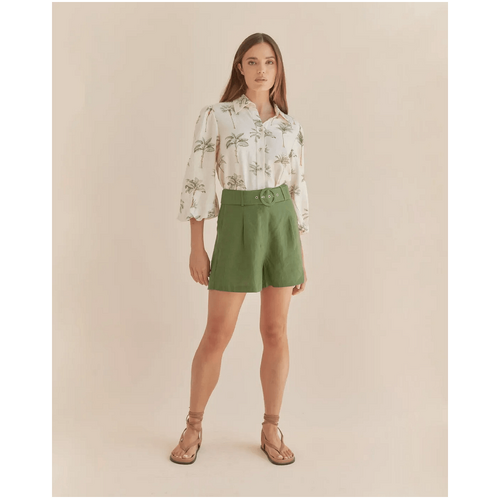 Amelius Brydie Linen Short - Verdant