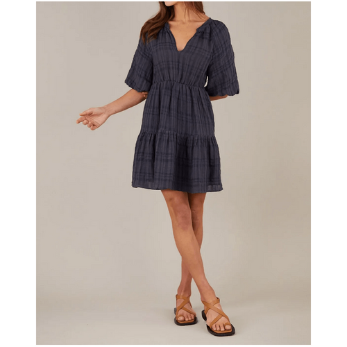 Amelius Pila Linen Mini Dress - Navy