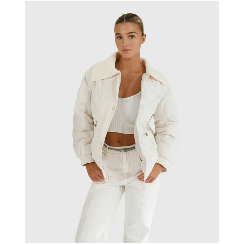 belle &amp; bloom See You Again Quilted Jacket - Cream