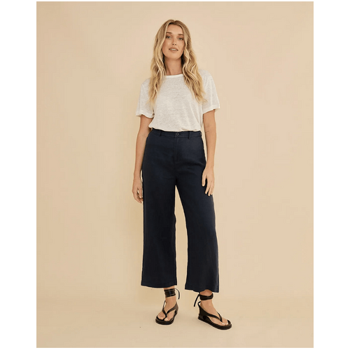 Amelius Barossa Linen Pant - Navy