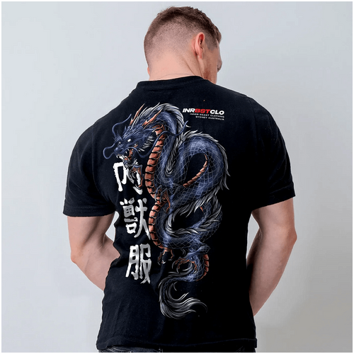 Inner Beast Clothing Midnight Blue Dragon Tee