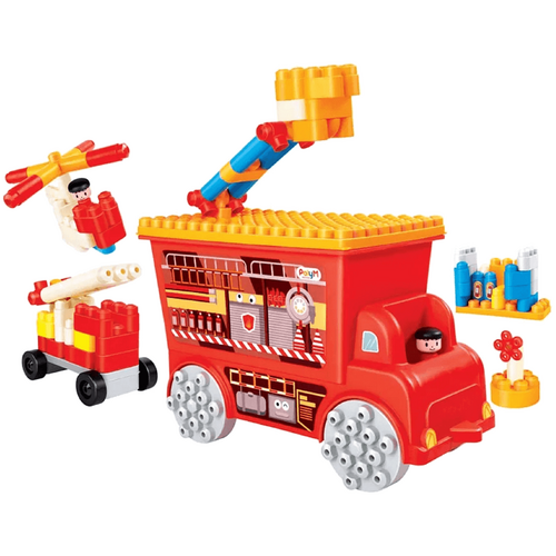 PolyM Fire Rescue Truck 106pcs