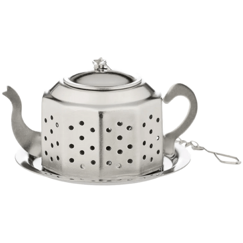 Leaf &amp; Bean Stainless Steel Mini Teapot Tea Strainer Stainless Steel