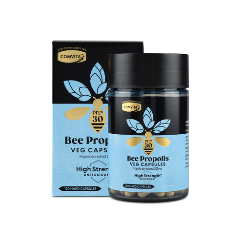Comvita Bee Propolis Veg Capsules PFL30 High Strength Antioxidant 120 Hard Capsules